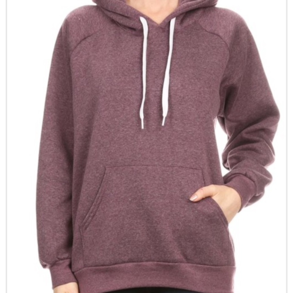 Purple Heathered Hoodie